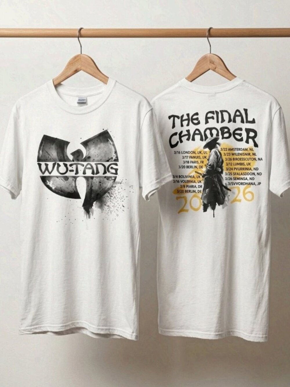 Wu-Tang Clan Final Chamber Tour 2026 T-Shirt Reprint Concert Tee